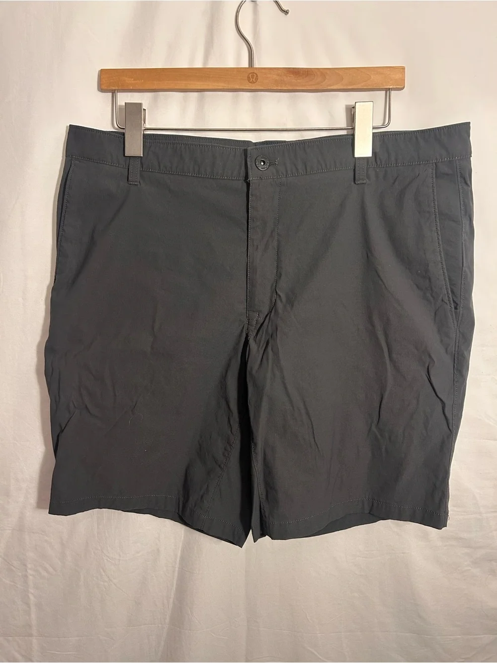The North Face Men's Charcoal Flat-Front Shorts